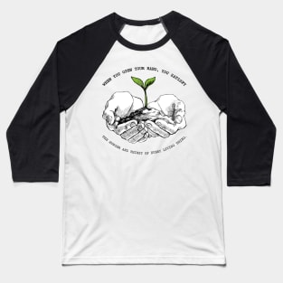 'The Hunger and Thirst Of Living Thing' Food and Water Shirt Baseball T-Shirt